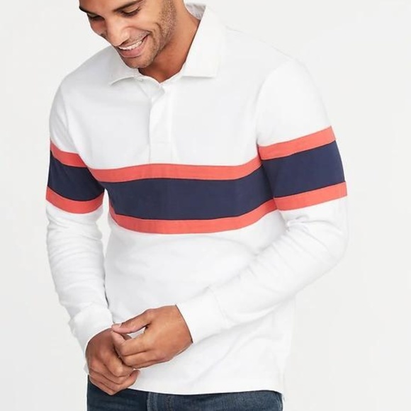 Old Navy Other - Old Navy Pieced-Stripe Jersey Rugby for Men